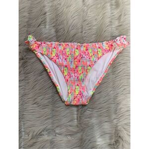 Victoria's Secret Multi Color Ribbed Bikini Bottoms Large